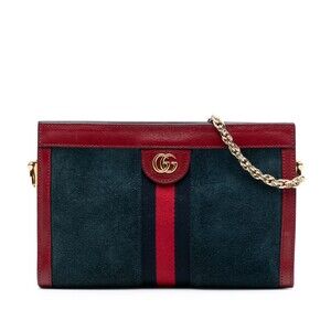 Gucci Ophidia Chain Shoulder Bag Suede #246131G86B